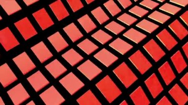 Uçak ile sallanan kırmızı kareler