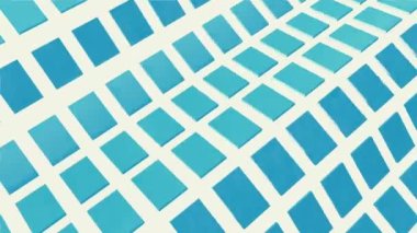 Mavi kareler sallanan ile uçak