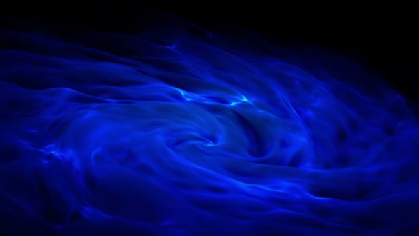 Абстрактная движущаяся масса в темно-синем — стоковое видео