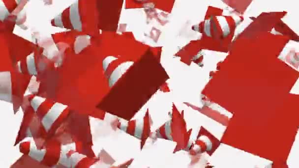 Cônes de circulation volants et rotatifs sur blanc  