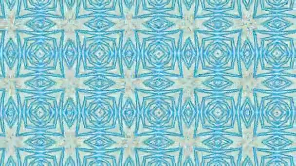 Mosaico abstracto en azul — Vídeos de Stock