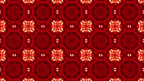 Kırmızı renkli mozaik — Stok video