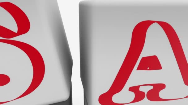 Cubes avec inscription vente en couleurs rouge et blanc 