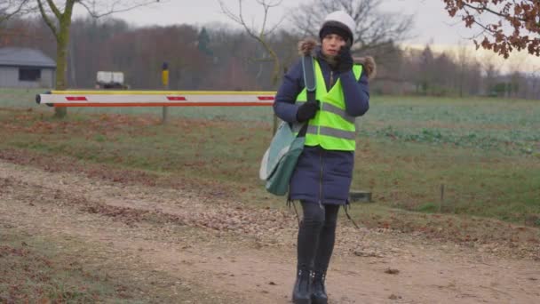 Ingénieur Casque Système Barrière Sécurité — Video