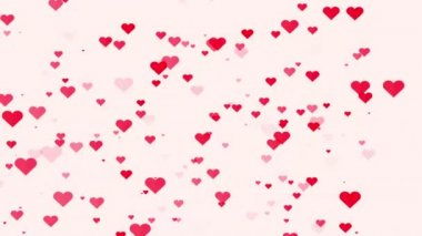 Kırmızı kalplerin Sevgililer Günü arka planı