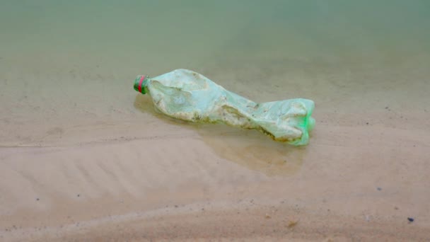 Plastikowe Zanieczyszczenie Butelki Wody Koncepcja Środowiska — Wideo stockowe