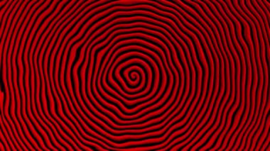 Siyah üzerinde dönen kırmızı spiral