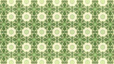 Yeşil renkte soyut kaleydoskop arkaplanı