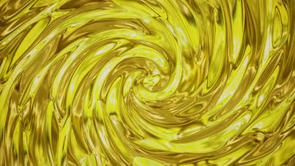 Soyut Döndürme Arkaplanı Sarı Renkte — Stok video