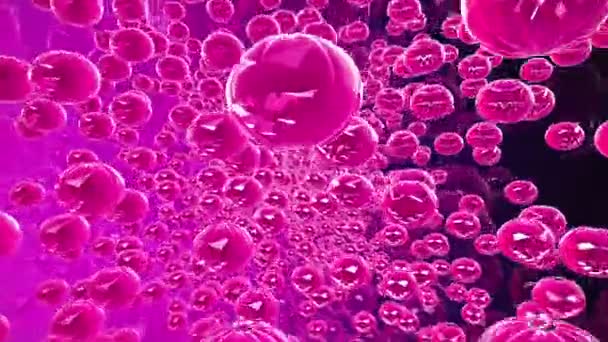 Têtes de citrouille volantes abstraites en couleur pourpre 