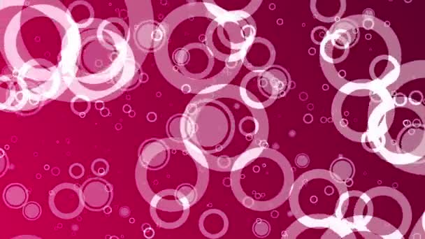 Cercles abstraits sur fond rouge 