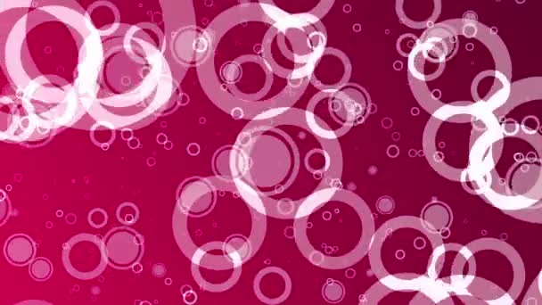 Abstract circles on a red background — Stock Video