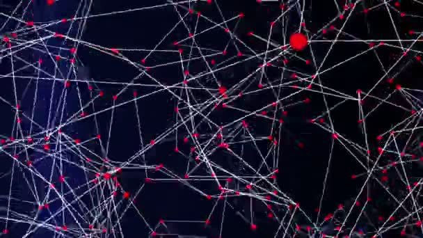 Lignes blanches abstraites sur fond bleu foncé 