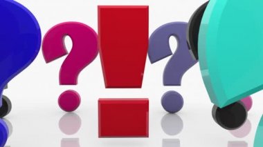 Renkli karışık farklı semboller