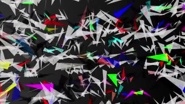 Cor Triângulos abstratos — Vídeo de Stock