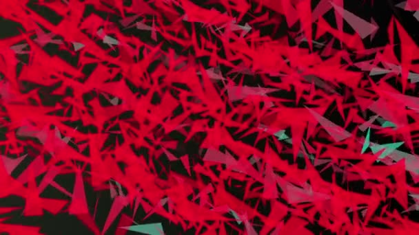 Красный абстрактный треугольник — стоковое видео