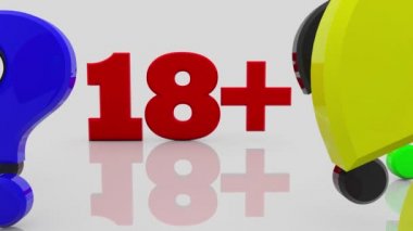 Renkli karışık farklı semboller