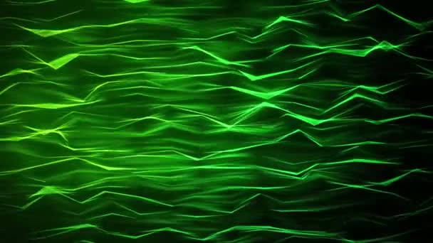 Green Abstract wawes — Stockvideo