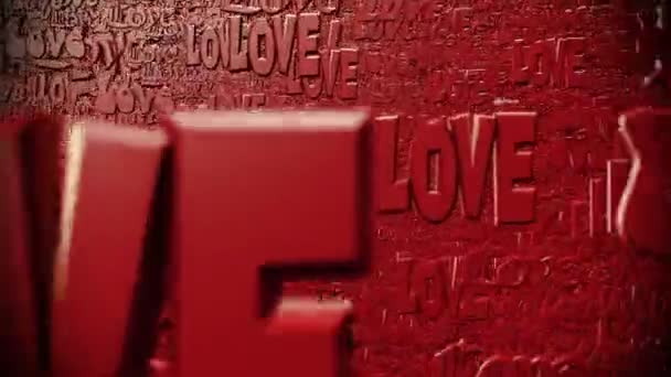 Abstracte woorden Love — Stockvideo