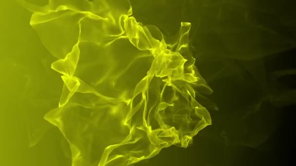 Жовтий абстрактних wawes — стокове відео