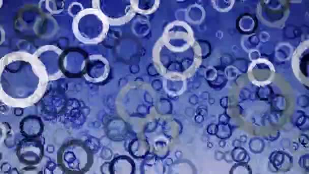 Variables abstraites cercles en bleu — Video