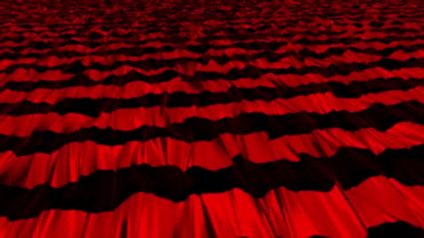 Abstraktní pruhy v červené barvě na černém pozadí — Stock video