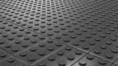 Siyah metalik renk soyut oyuncak blokları