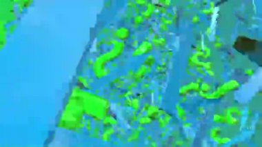 Soyut soru işaretleri mavi oklarla