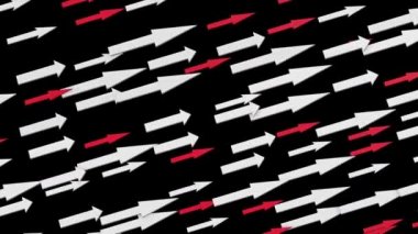 Soyut hareketli oklar siyah