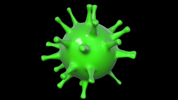 Rotating virus — Stock Video