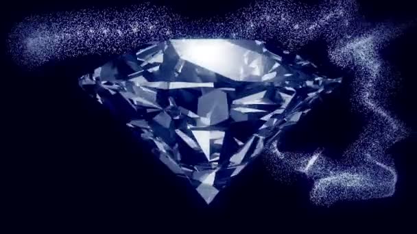 濃い青で抽象的な宝石 — ストック動画