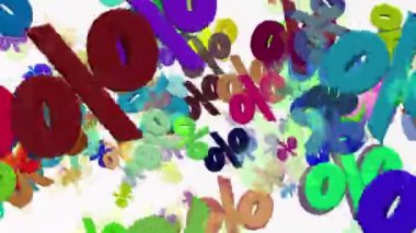 Beyaz üzerinde uçan yüzde işaretleri