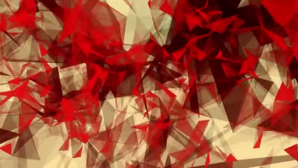 Triangles abstraits en rouge et noir 