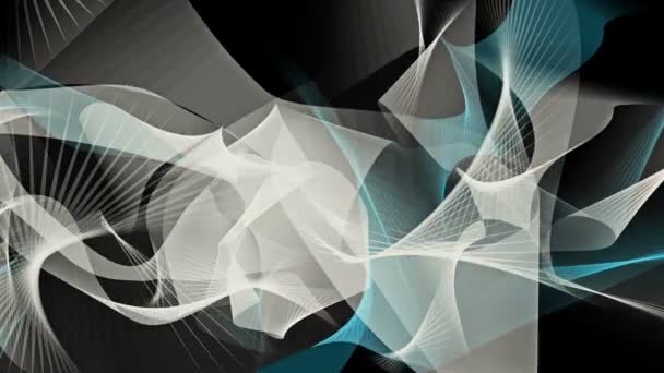 Fond abstrait en blanc et bleu sur noir 