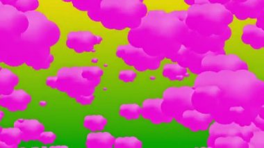 Yeşil pembe bulutlar