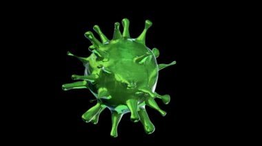 Yeşil hareket eden virüs