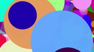 Çeşitli renklerde soyut daireler