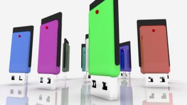 Çeşitli renklerde USB birden parlamak götürmek