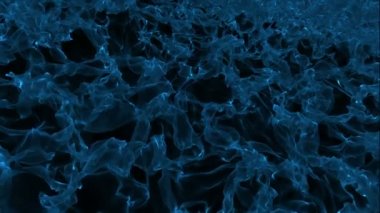 Kırmızı renkte parçaları hareket soyut