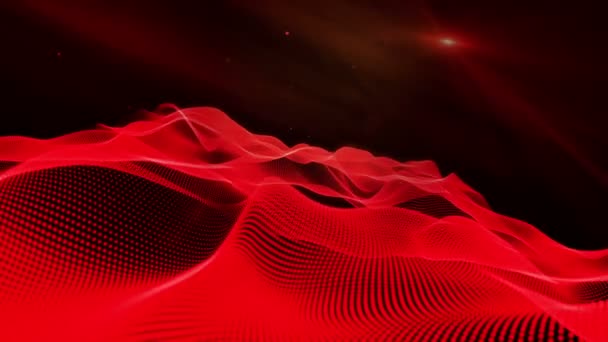 Fondo abstracto en rojo — Vídeo de stock