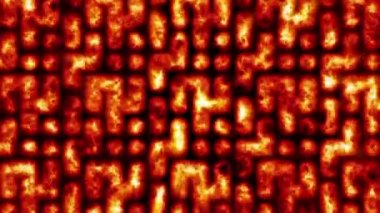 Kırmızı renkte parçaları hareket soyut