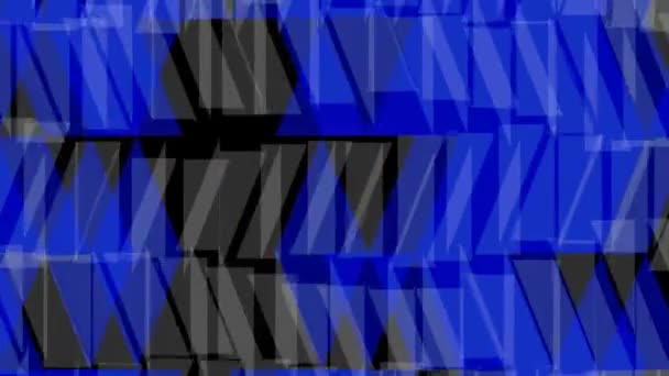 Абстрактный фон в синем на черном — стоковое видео