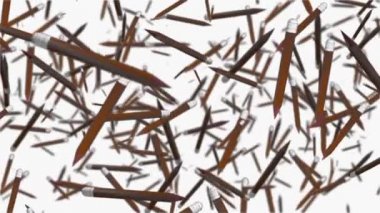 Beyaz soyut uçan kalemler