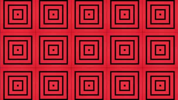 Mosaïque rouge carré abstrait 