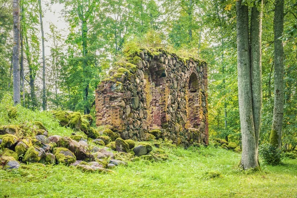 Ruiny starego kościoła w tła — Zdjęcie stockowe