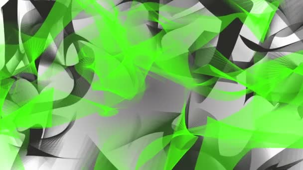 Fundo abstrato em verde e preto sobre branco — Vídeo de Stock