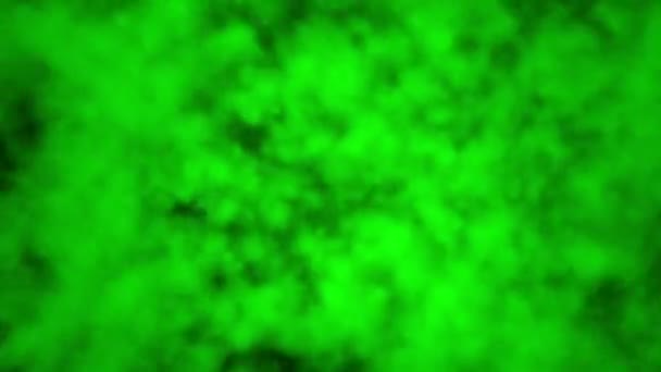 Nuvole di fumo astratte in verde — Video Stock