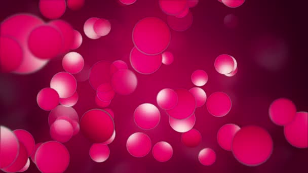 Abstract background with rotating circles in red — Stock Video