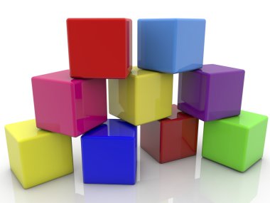 Piramit küpleri farklı renklerde