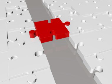 Puzzle parçaları konseptiyle